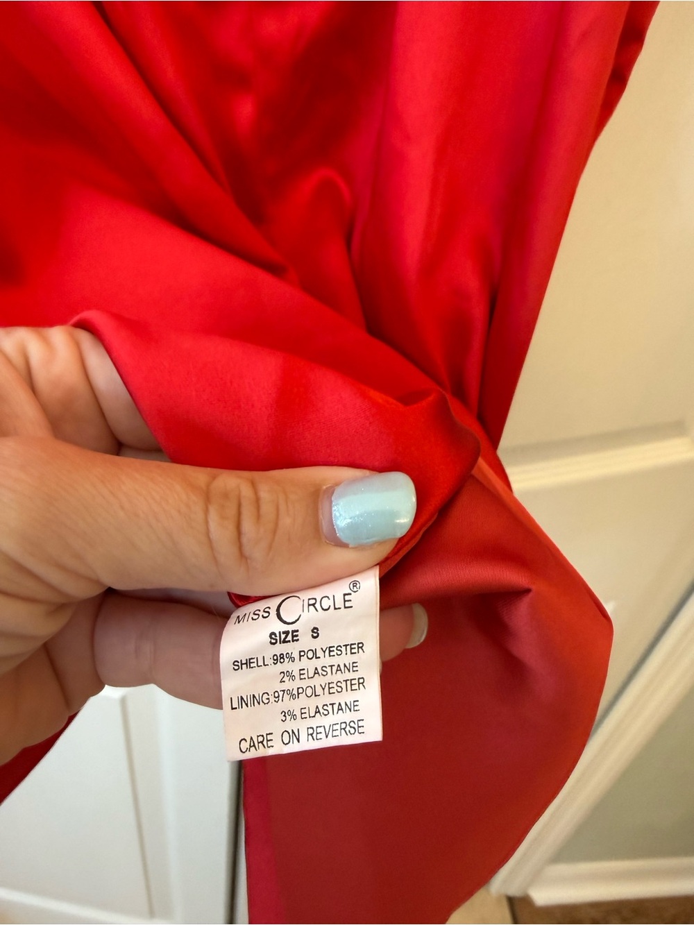 Miss circle New York red Hedy Satin Corset Dress Size Small - Picture 7 of 8